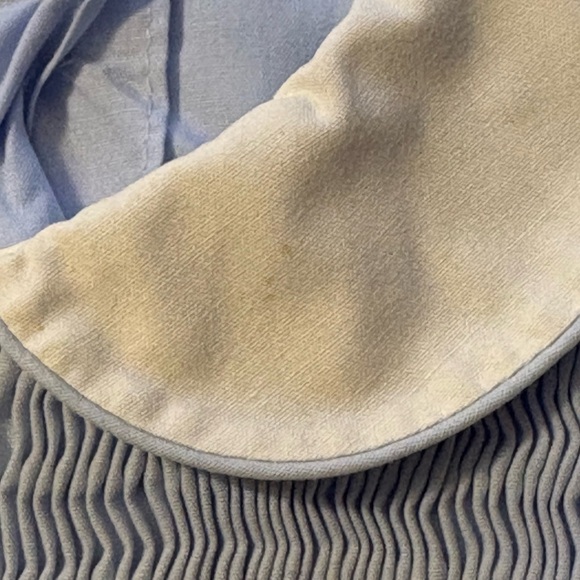 Vintage Light Blue sailboat Smocked Bubble Romper with Peter Pan Collar - Picture 3 of 5